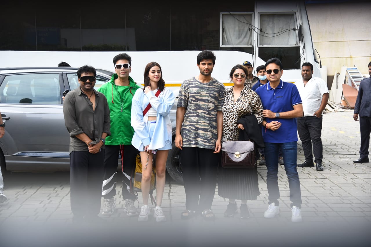 Team Liger reached Mumbai ahead of the grand event for the promotion of their movie (Photo: Viral Bhayani) 