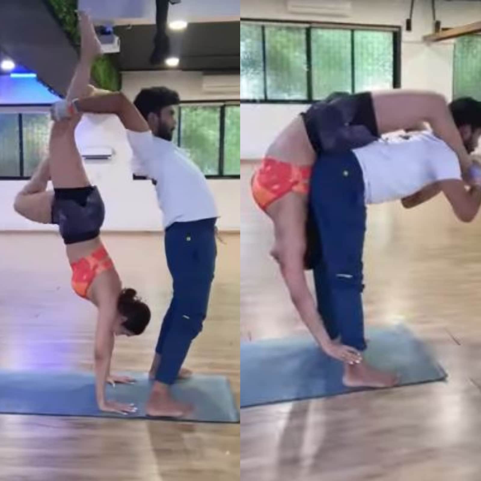 Pussy Of Malaika - Malaika Arora Stuns All As She Flaunts Her Flexibility In Latest Workout  Video; Watch - News18