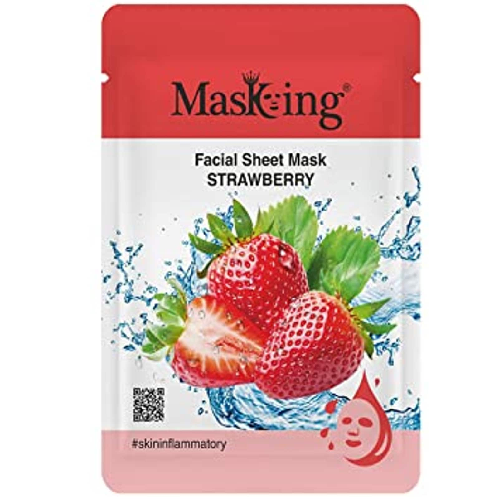 Mascarilla facial de hoja de fresa MasKing