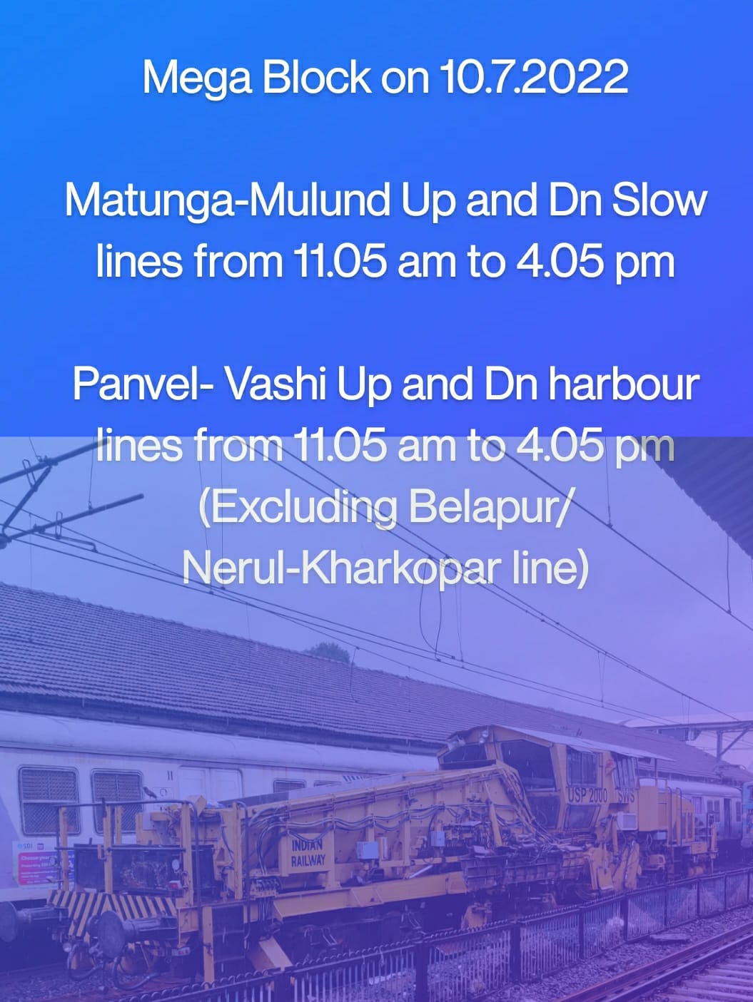 Indian Railways LIVE Update: Mumbai Local Train Services Run