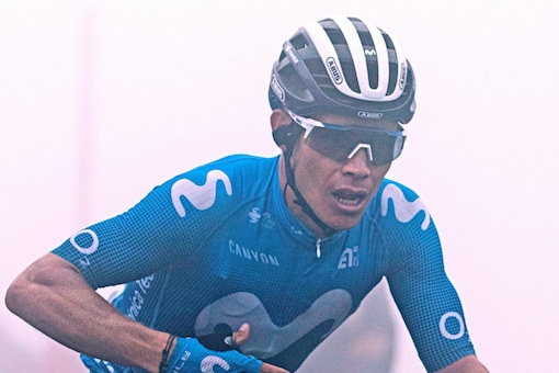 Colombian cyclist Miguel Ángel López. (Image credits: AP)