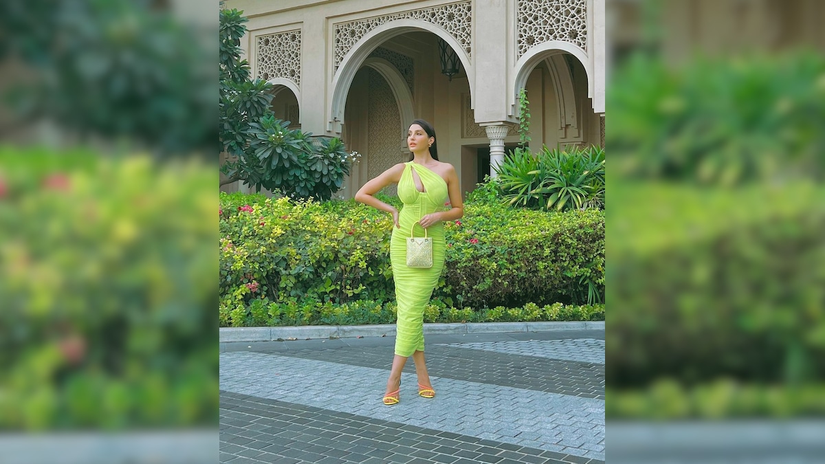 Nora Fatehi keeps it trendy in neon green one shoulder body-con