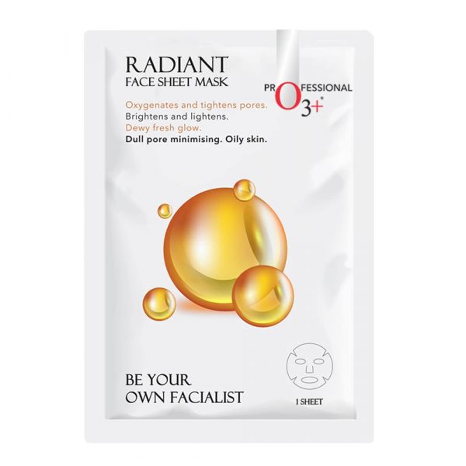 O3 Facialist Vegan Radiant Face Sheet Mask