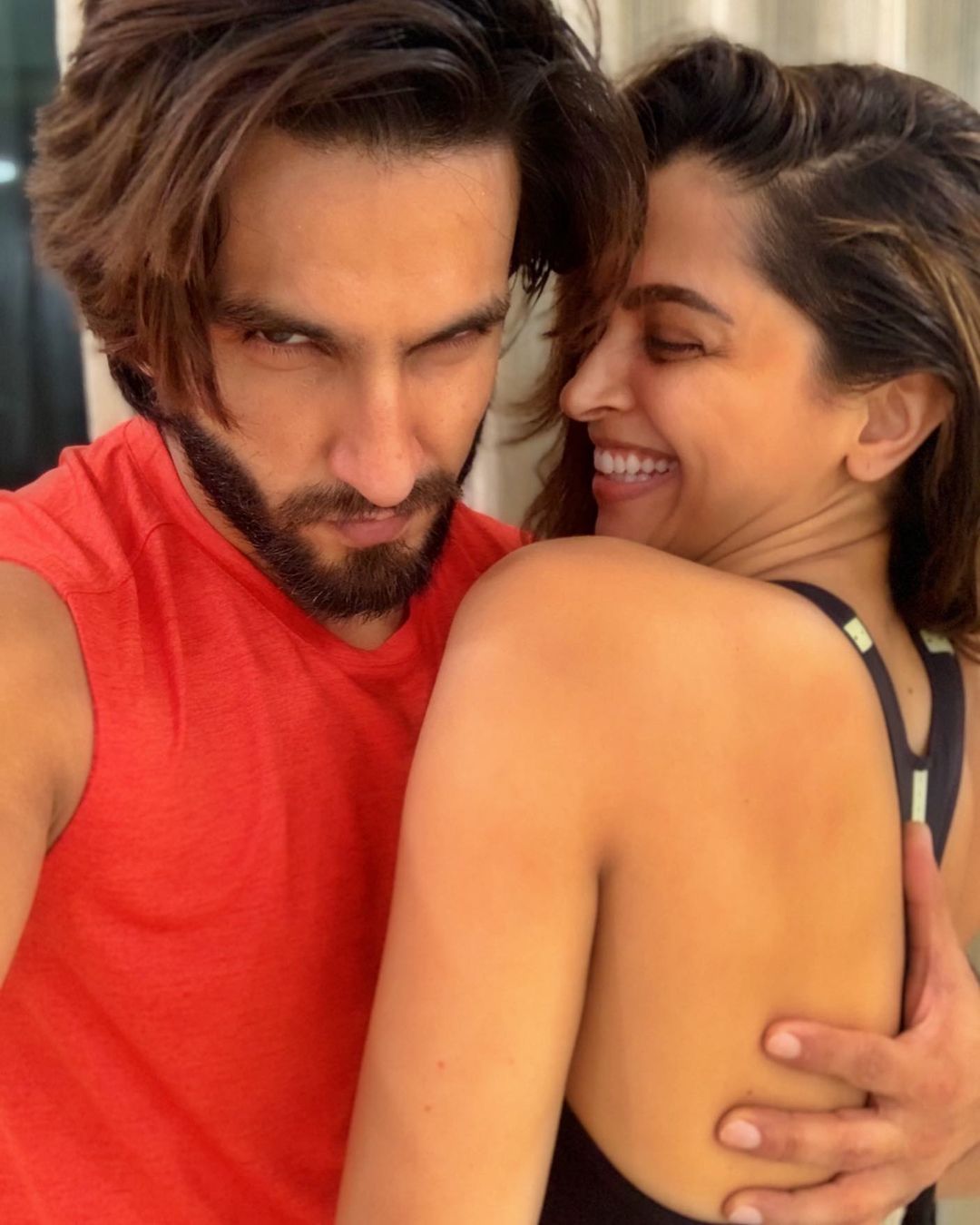 What’s better than having a gorgeous gym partner? In the photo, Ranveer called Deepika his Monday motivation. (Image: Instagram)