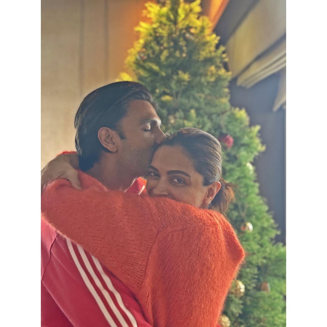 Another delightful moment shared by Ranveer on Christmas. There is no doubt the actor is in love with her but with the one your heart might melt just a little more. (Image: Instagram)