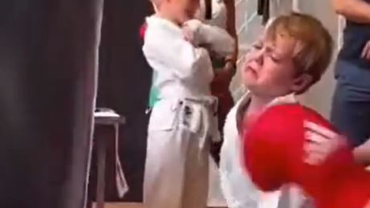 WATCH: Little Boy's Half-hearted Kickboxing Perfectly Sums Up 'Monday Morning Feeling'