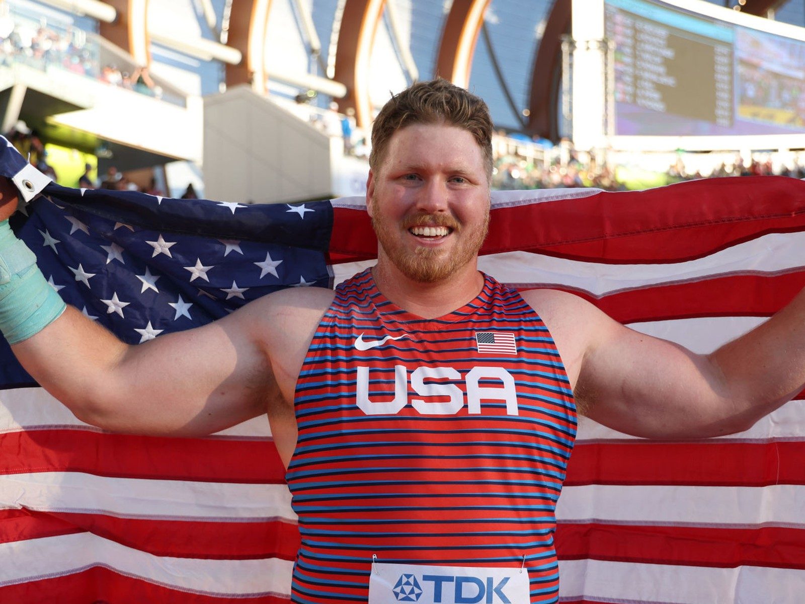 World Athletics Championships 22 Ryan Crouser Delights Home State Fans In Us Shot Put Clean Sweep