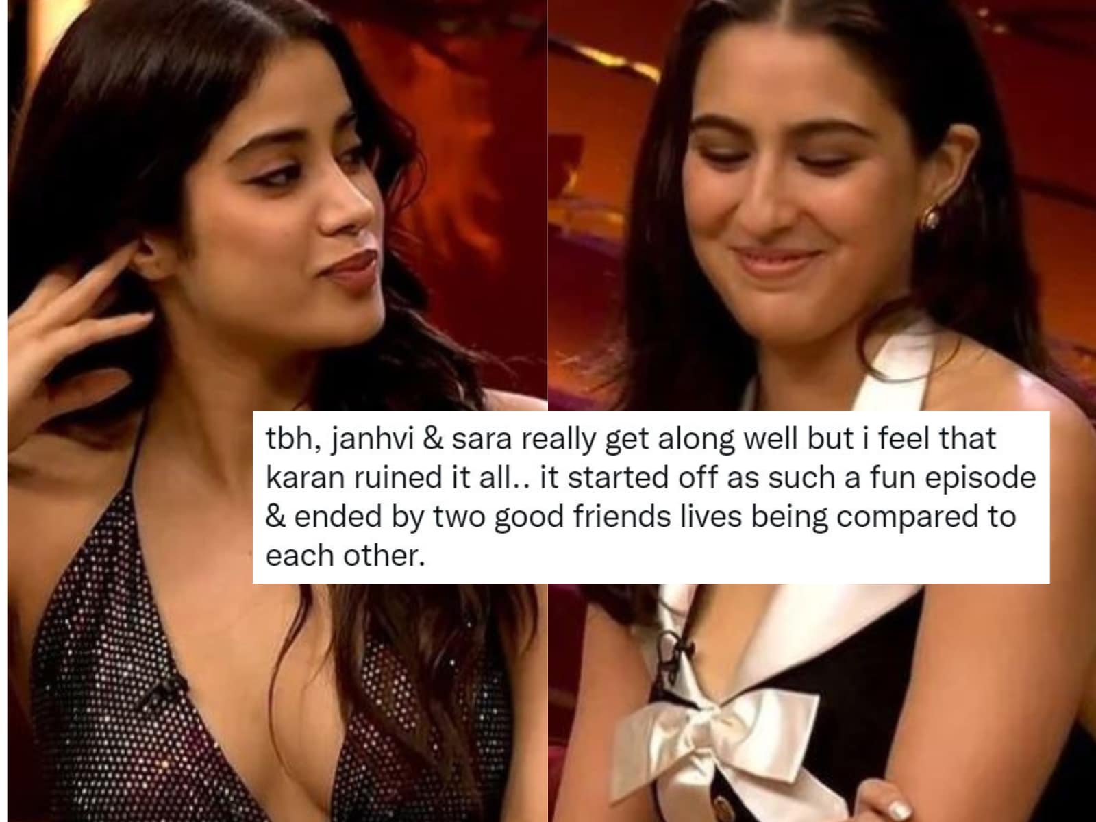 Jhanvi Kapoor Sex Fucking - Karan Johar 'Comparing' Sara Ali Khan's Upbringing to Janhvi Kapoor's Has  Twitter Fuming - News18