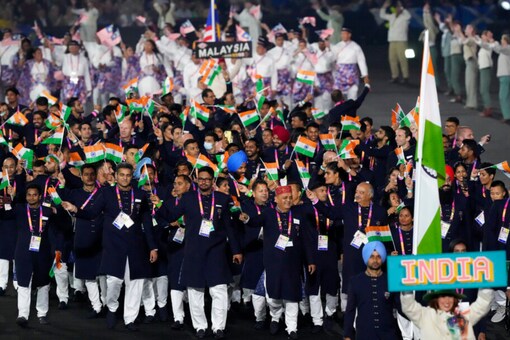 India at the Commonwealth Games athletes parade