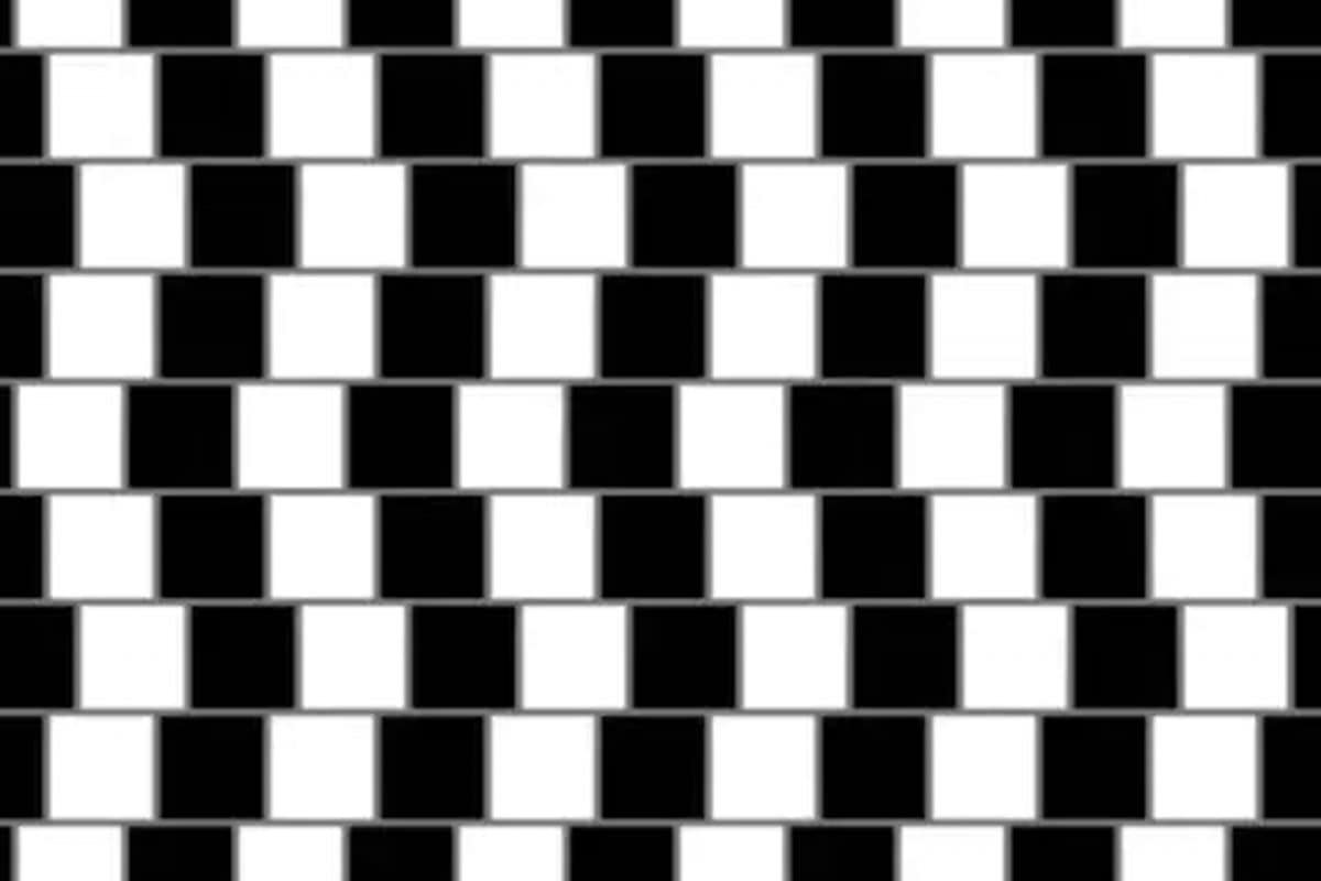 Optical Illusion: Are Horizontal Lines Parallel or Sloping