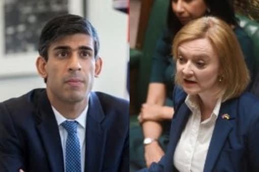 Former British Chancellor of the Exchequer Rishi Sunak, and Foreign Secretary Liz Truss (Image: Reuters/News18)