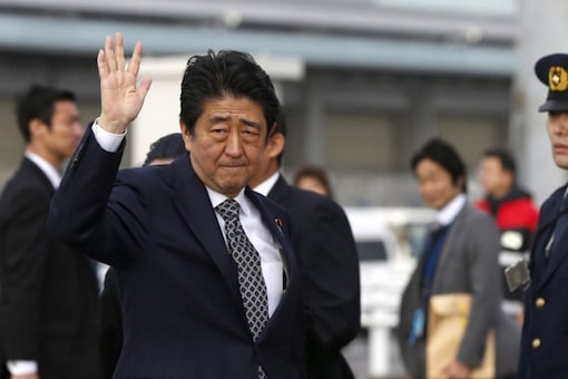 Shinzo Abe’s absence will matter to New Delhi as Japan seeks to pivot away from its earlier focus on post-war pacifism. (File Photo: Reuters)