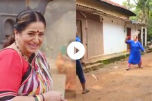 Marathi Actress Kishori Ambiye Shares BTS Video of Playing Badminton