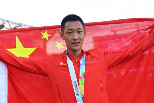 World Athletics Championships China's Wang Jianan Takes Long Jump Gold