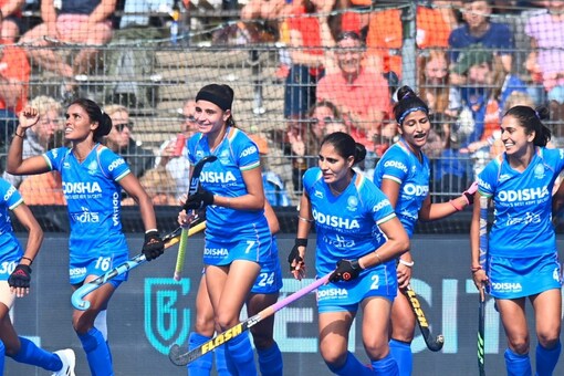 Team Indian at the 2022 FIH Women's World Cup (Twitter)