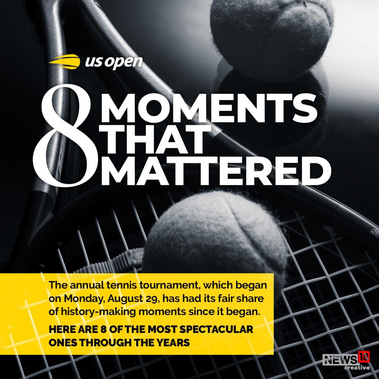 US Open 2022 The Eight Most Spectacular Moments Over The Years News18