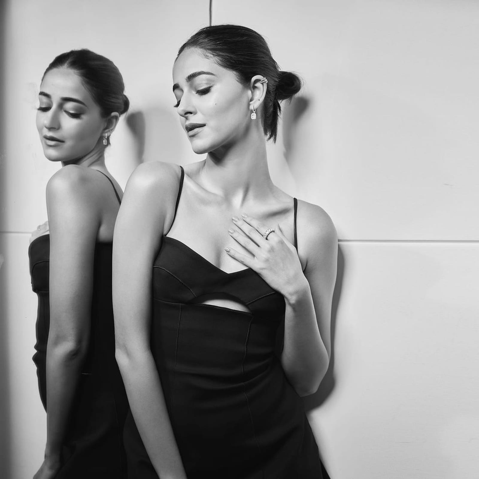 Ananya Panday Gives Her Black Cutout Party Mini Dress A Sporty