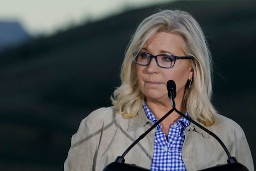 Republican Liz Cheney speaks at a primary Election Day gathering at Mead Ranch in Jackson, Wyoming. Cheney lost to challenger Harriet Hageman in the primary (Image: AP)