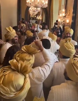 The baraatis at Kunal Rawal's wedding. 