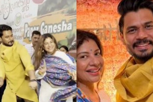 Ganesh Chaturthi Sambhavna Seth Dances Her Heart Out With Hubby Avinash Dwivedi Watch Viral Video 8795