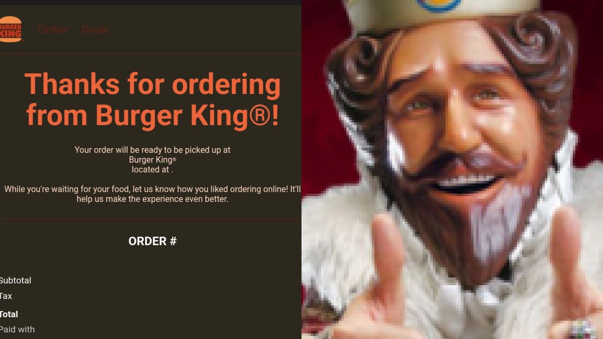 Burger King Sends Blank Order Receipts to Thousands, Leaves
