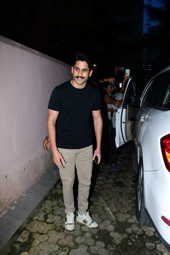 Naga Chaitanya spotted outside Sanjay Leela Bhansali's office. (Pic: Viral Bhayani)