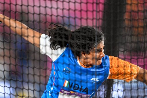 Seema Punia 鹪· 5  Discus Throw (Ҿ PTI)