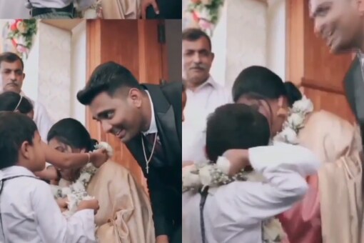 WATCH: Internet is Loving This Little Boy For His Antics With Bride And Groom at Kerala Wedding WATCH: Internet is Loving This Little Boy For His Antics With Bride And Groom at Kerala Wedding