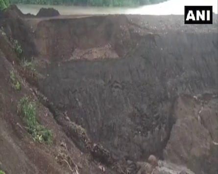 The leakage of water from the dam was reported on Thursday last week. (Photo: ANI)