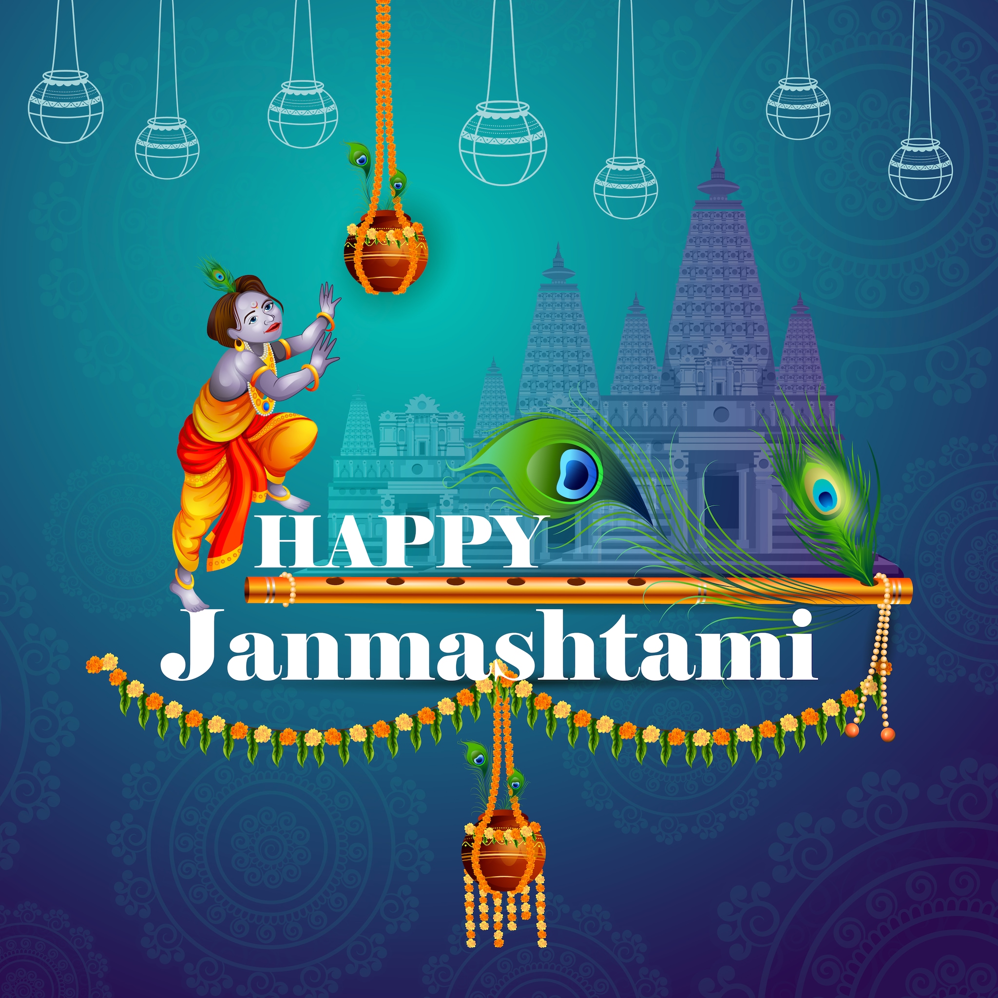 Happy Dahi Handi 2022 Wishes, Greetings, Whatsapp Status, Images And Quotes You Can Share With Your Dear Ones on Krishna Janmashtami. (Image: Shutterstock) 