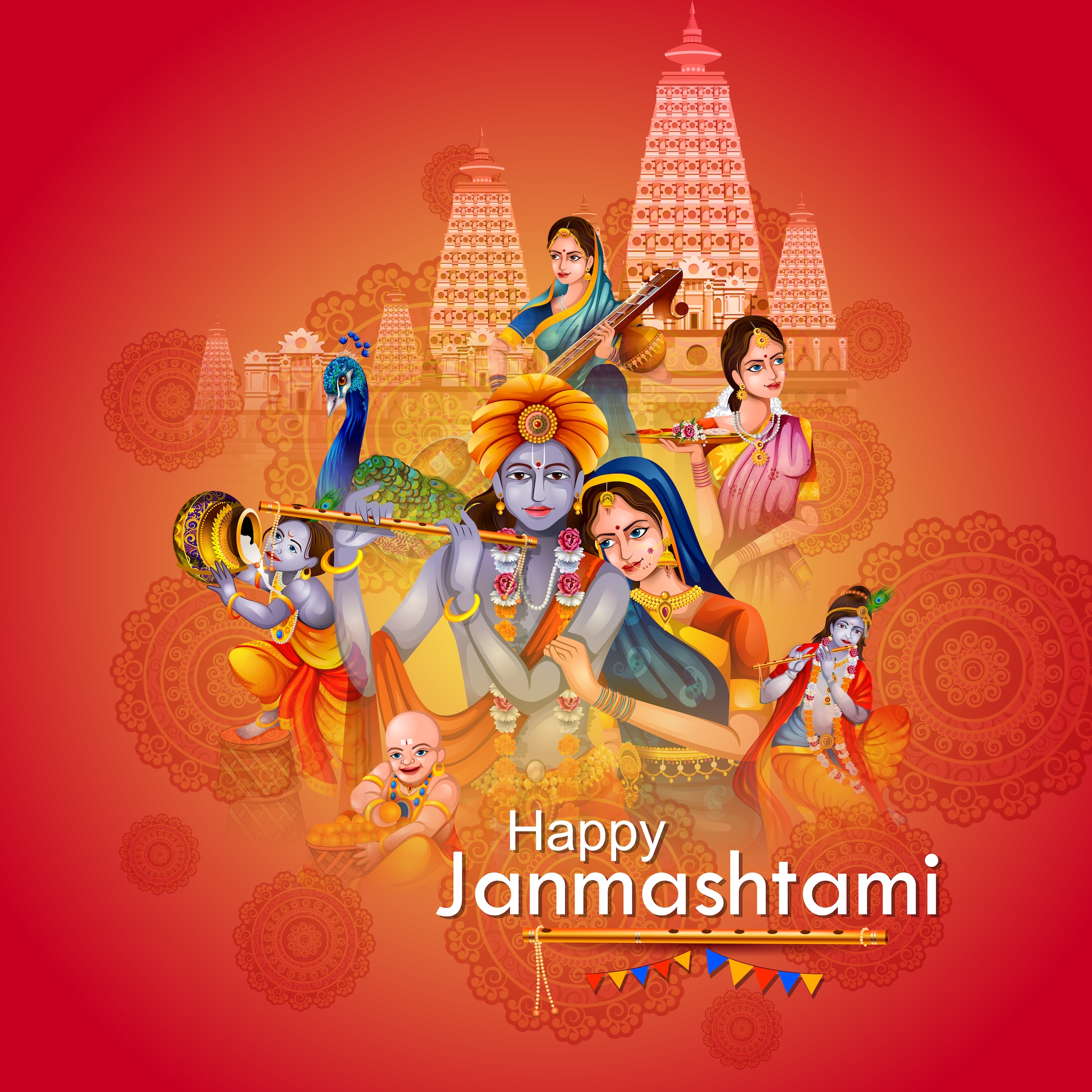 Happy Krishna 2022: Wishes Images, Quotes, Photos, Pics, Facebook SMS and Messages to share with your loved ones on Gokulashtami. (Image: Shutterstock) 