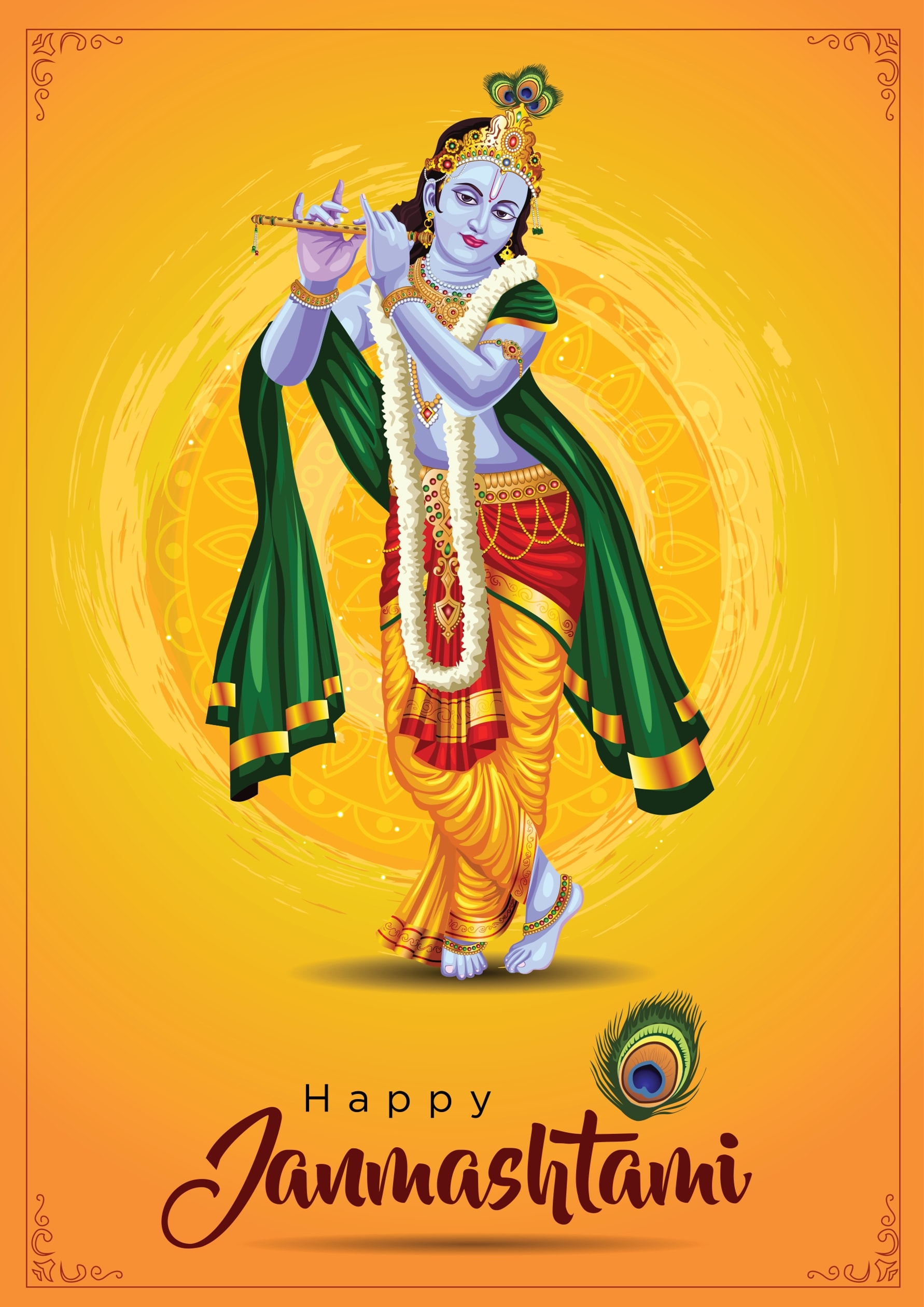 Happy Janmashtami Wishes Images in English for Facebook Whatsapp