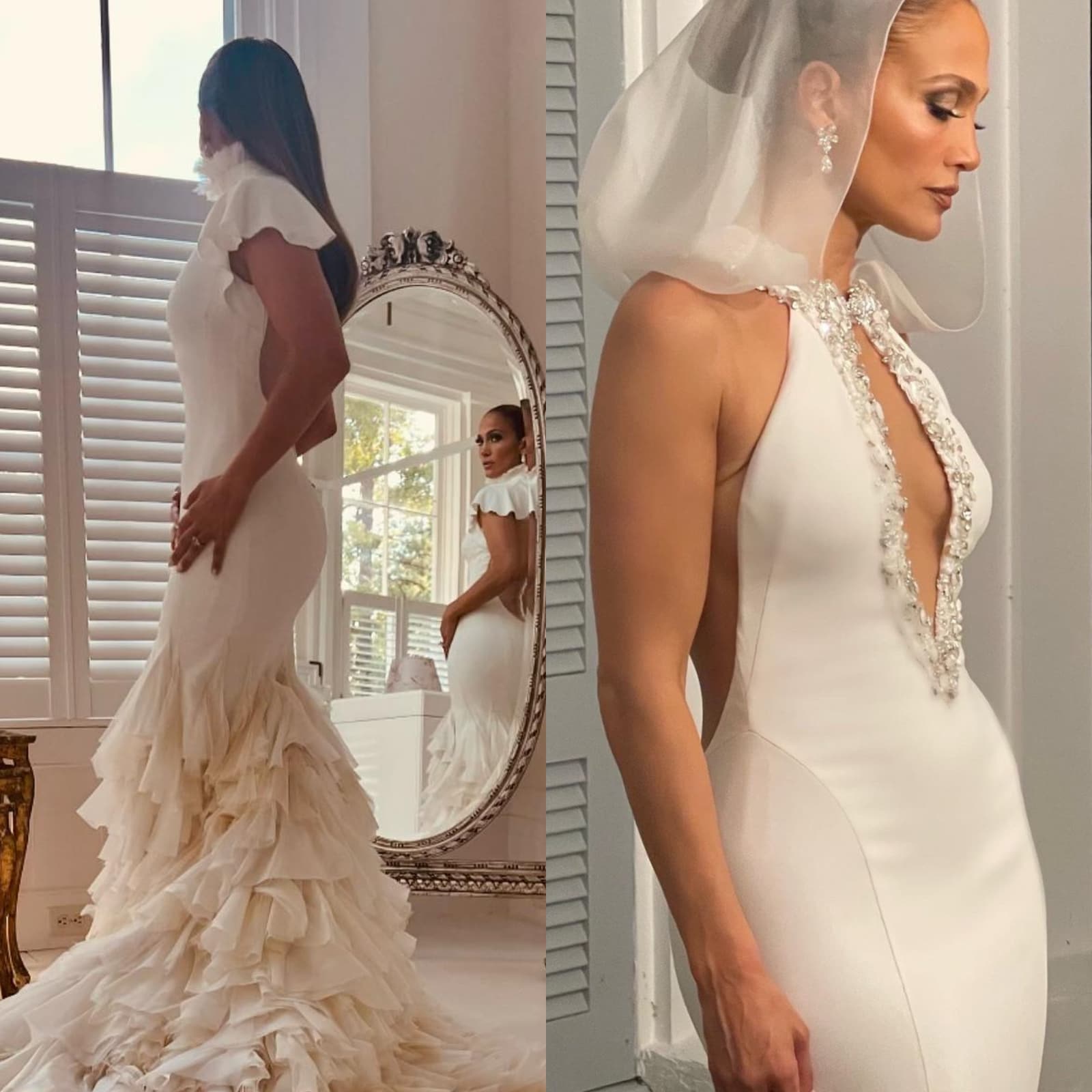 Jennifer Lopez Shares First Pics From Wedding With Ben Affleck Looks Gorgeous In 3 Bold White 5065