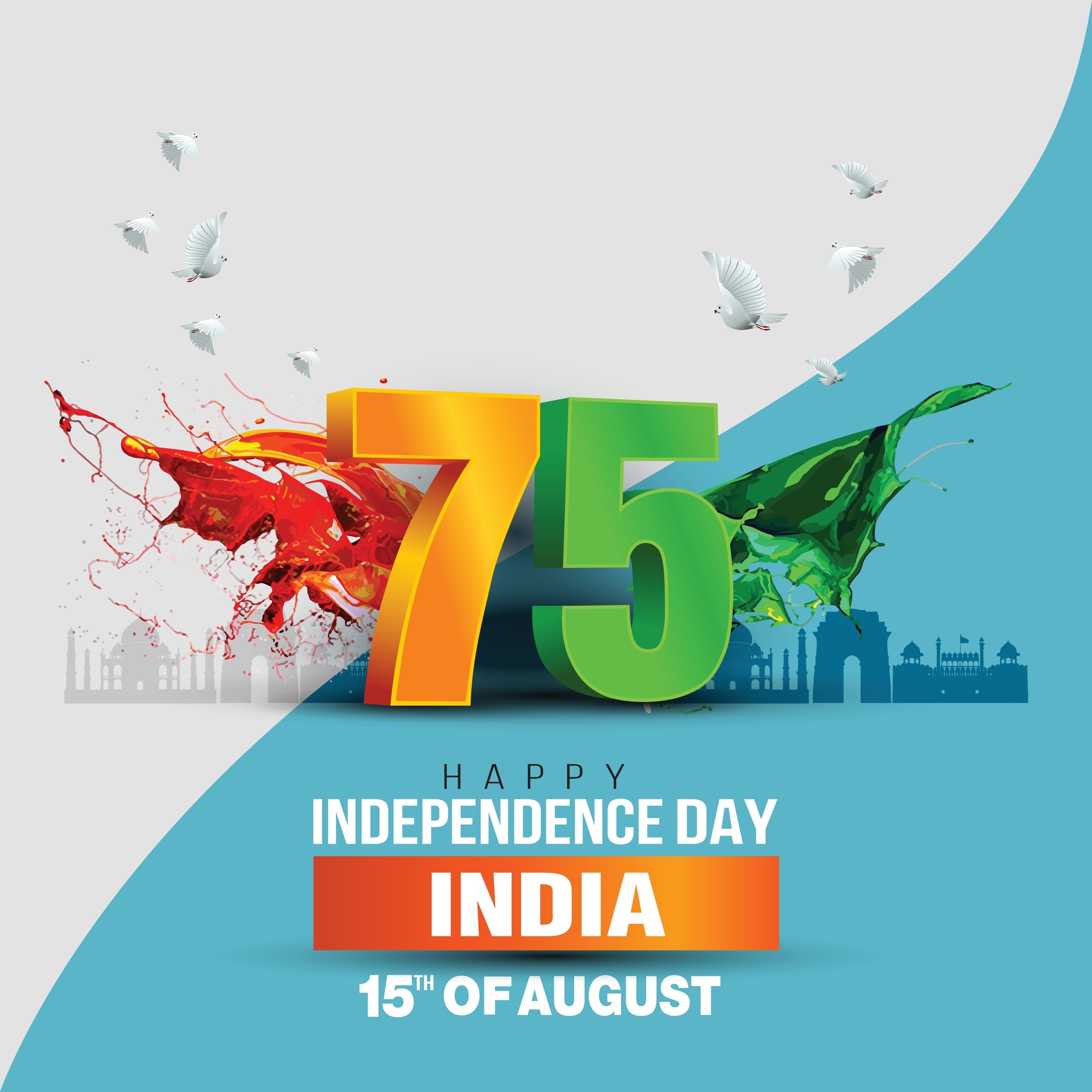 Celebrating 75 years of our independence 🇮🇳 Wishing all the