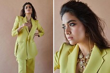 Keerthy Suresh Exudes Power In Chic Green Pantsuit, See The Diva Ace Power Dressing Like A Boss In These Pictures