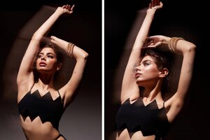 Khushi Kapoor Soars Mercury Levels In Black Cut-out Outfit In Sexy Photoshoot, Check Out The Diva's Drop-dead Gorgeous Pics