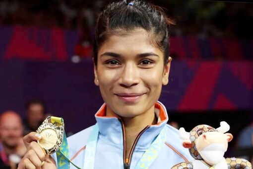Nikhat Zareen dedicates gold medal to her Ammi and motherland (Twitter Image@nikhat_zareen)