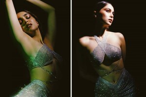 Sharvari Wagh In Shimmery Silver Mermaid Outfit Looks Drop-dead Gorgeous, Check Out The Diva's Sultry Photos