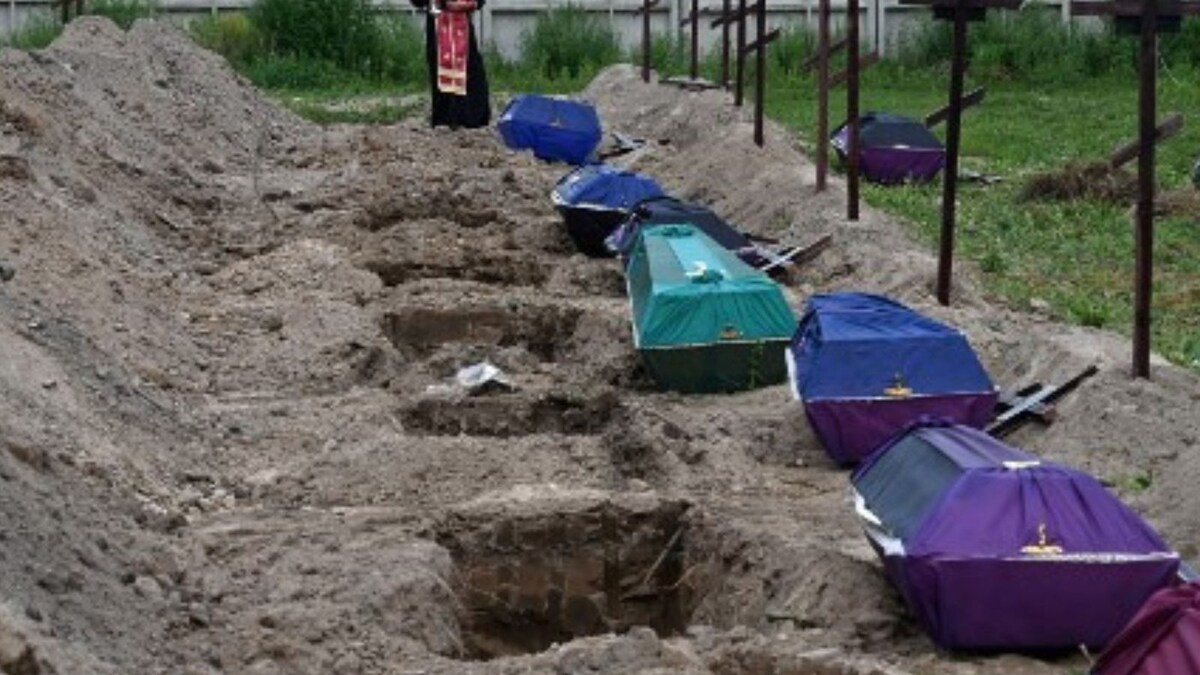 Ukraine War: Bucha Buries Unidentified Victims Killed During Russian Occupation