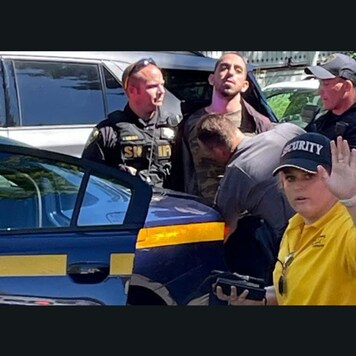 Hadi Matar has been arrested by the NY state police. (Image: Twitter)