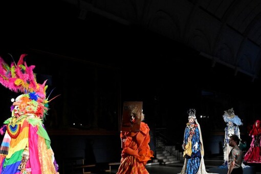 A glimpse of 'Fashion in Motion': Daniel Lismore exhibition by British multidisciplinary artist Daniel Lismore, at the Victoria and Albert Museum in London, Britain. (Source: Reuters File Photo)