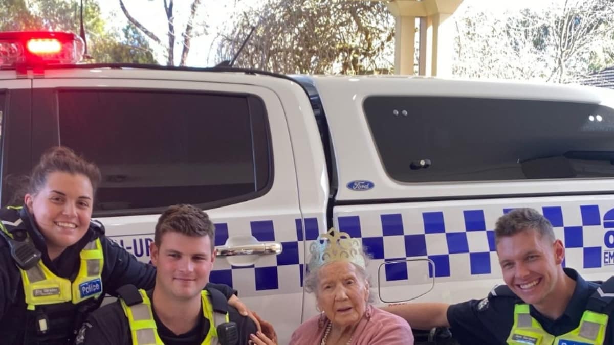 Victoria Police Arrests 100-Year-Old Woman to Help Her Tick Off ‘Get Arrested’ From Her Bucket List