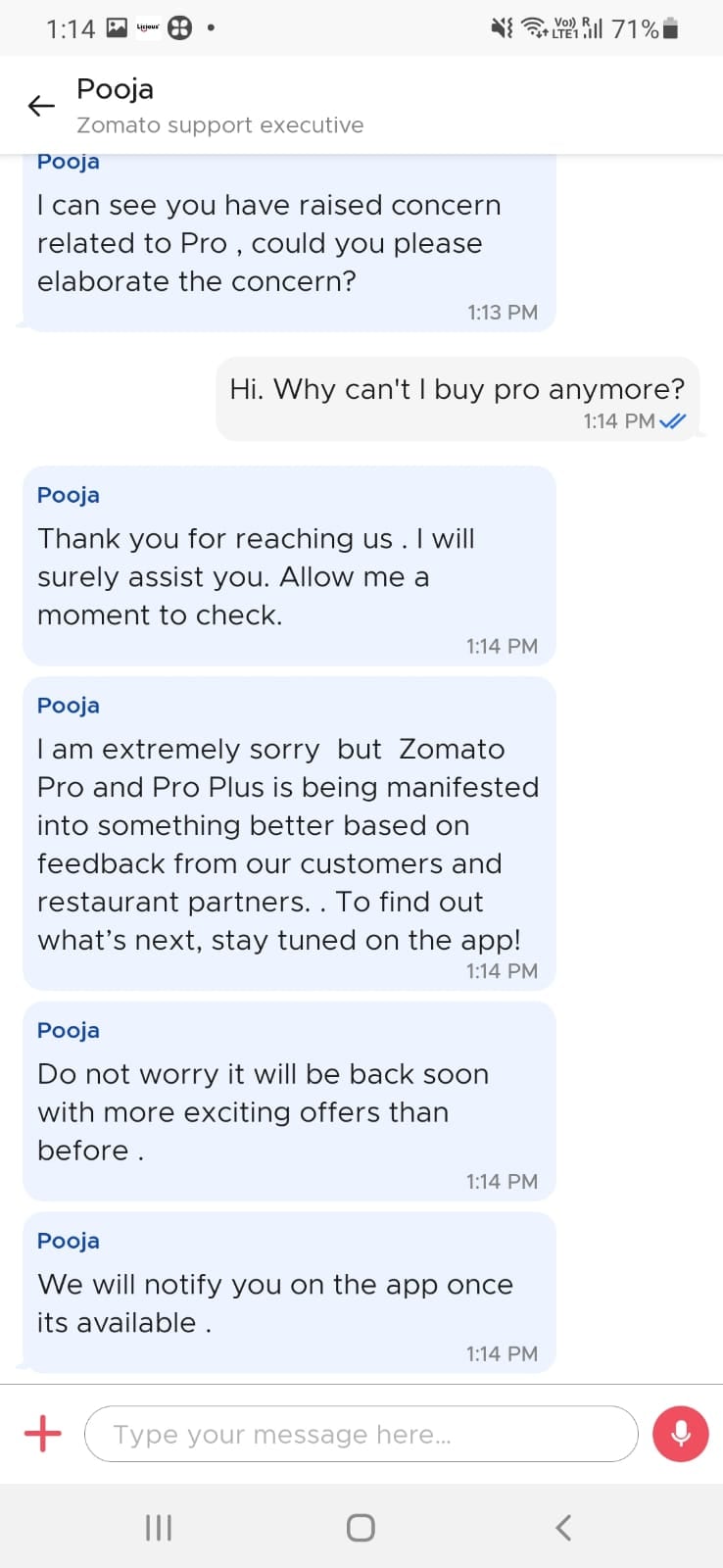 Zomato Pro membership