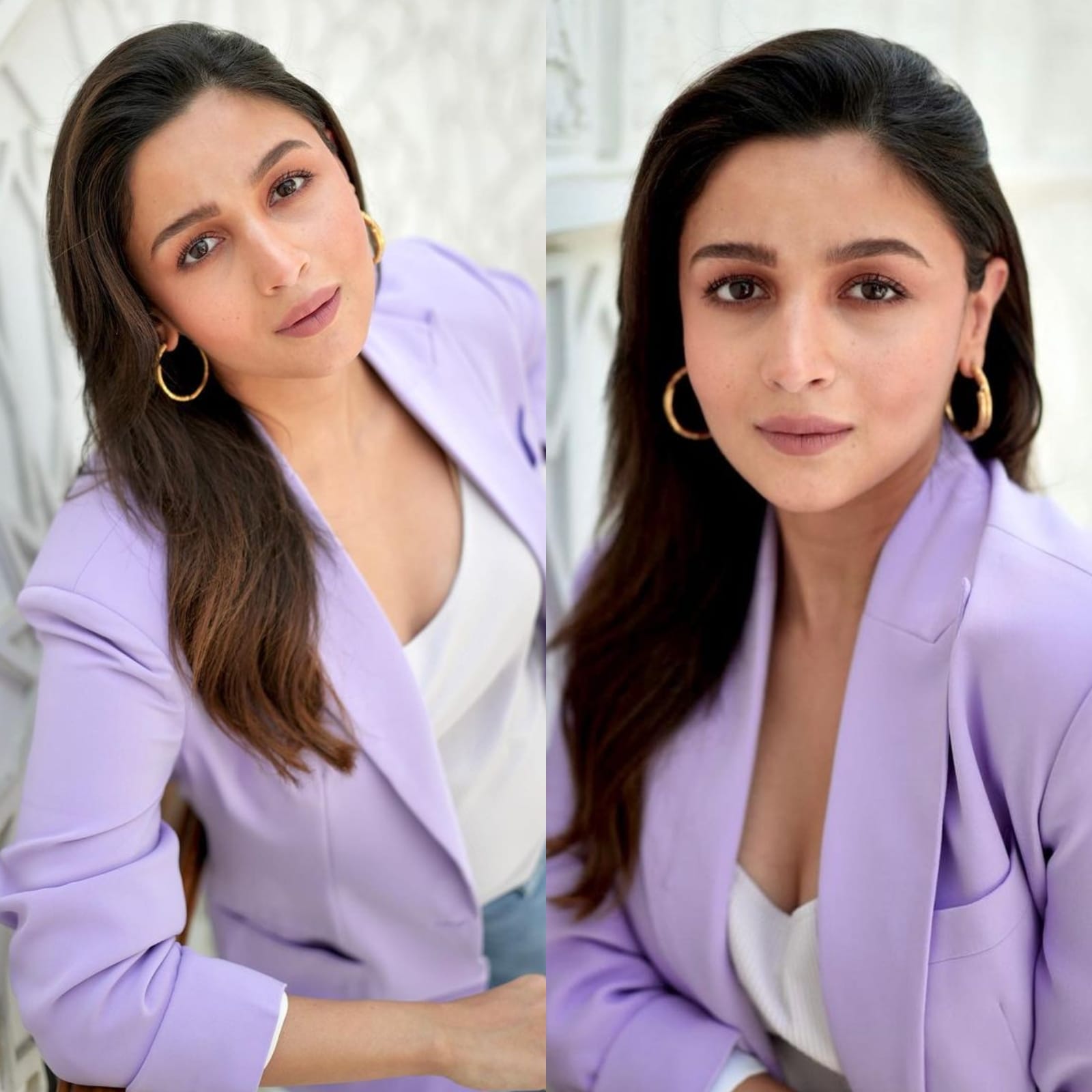 Alia Bhatt Looks Classy In Purple Blazer As She Promotes Brahmastra; Pics