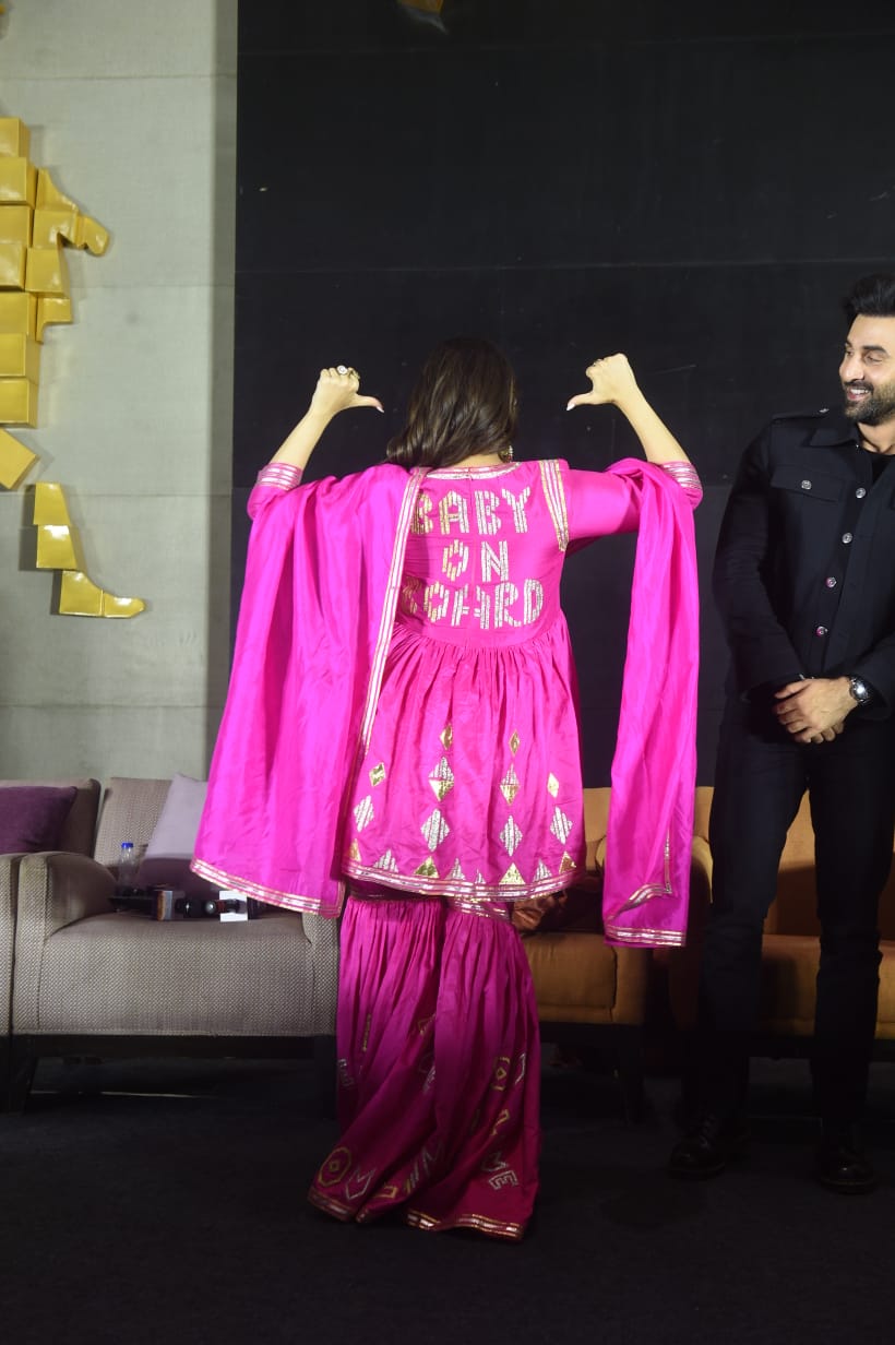 Alia Bhatt took maternity fashion to an all-new level with her 'baby on board' pink suit. 