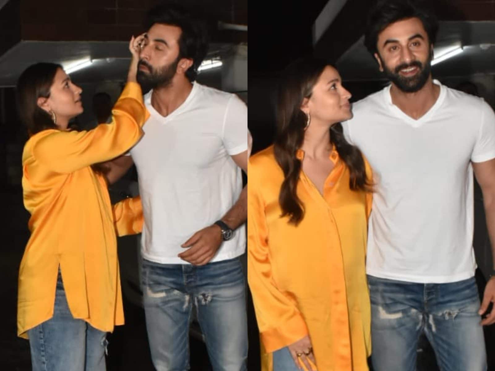 Brahmastra actor Ranbir Kapoor looks dashing in a crisp pink shirt and  denims as he is spotted in the city — view pics
