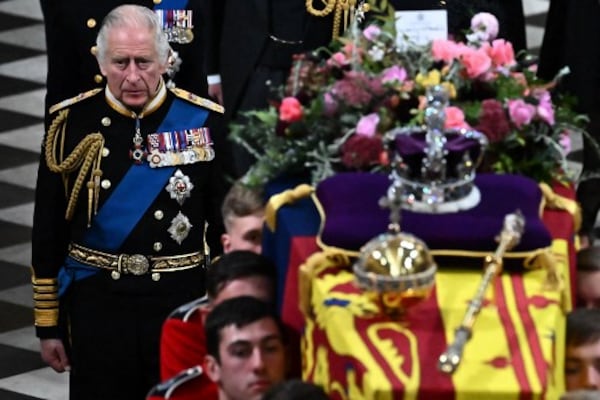 Britain's King Charles III's Card for Queen Elizabeth II Britain's King Charles III's Card for Queen Elizabeth II