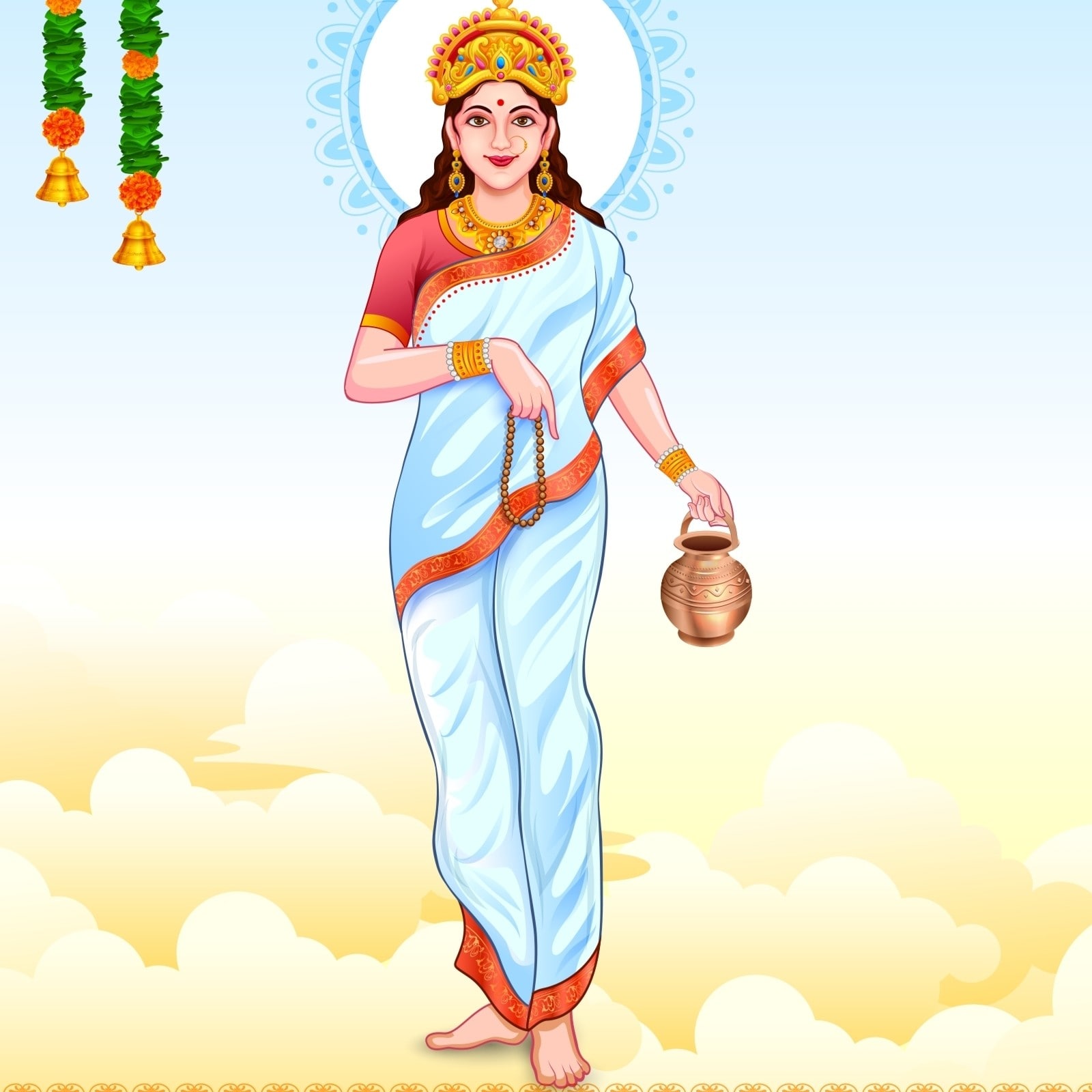Shardiya Navratri 2022: On the second day of Navratri, the second form of Navdurga, Maa Brahmacharini is worshipped. (Representative image: Shutterstock)
