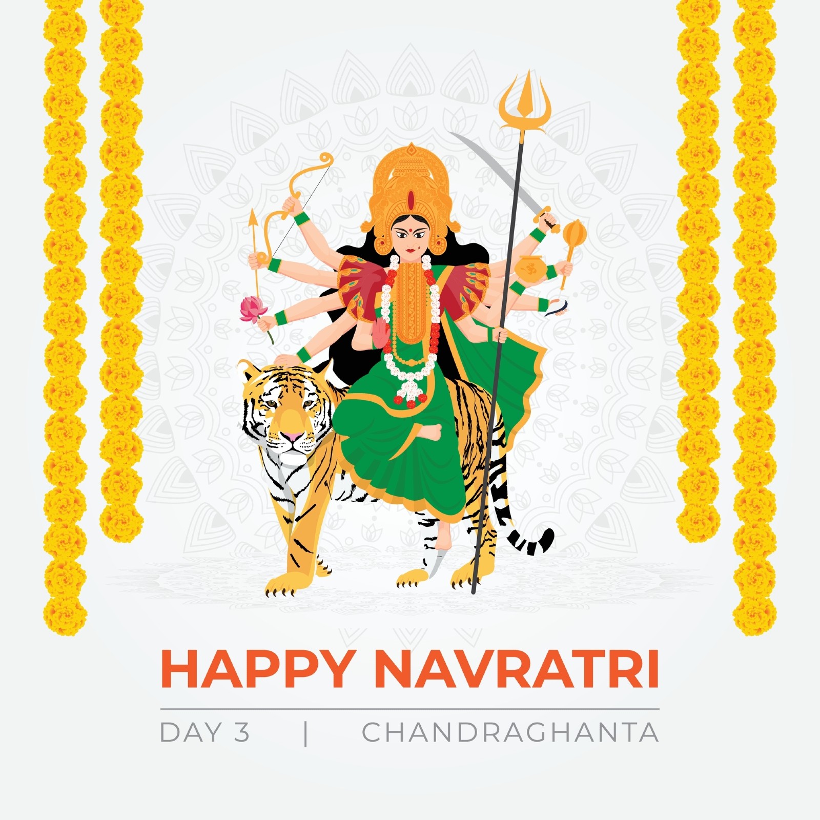 Navratri 2022: This year on the third day of Navratri, devotees will worship Goddess Chandraghanta in Shukla Tritiya on September 28. (Representative image: Shutterstock)