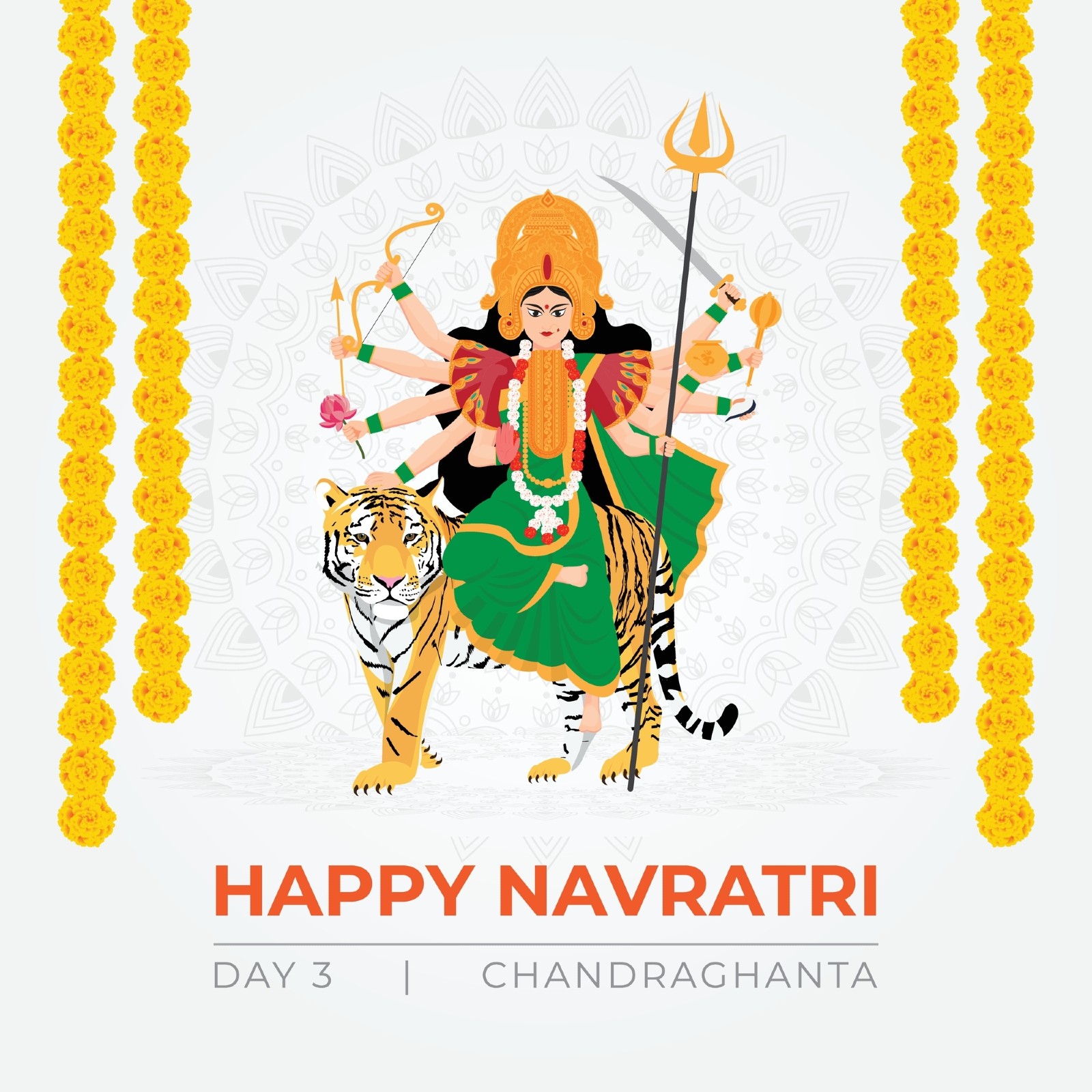 Navratri 2022 This year on the third day of Navratri devotees will worship Goddess Chandraghanta in Shukla Tritiya on September 28 Representative image Shutterstock